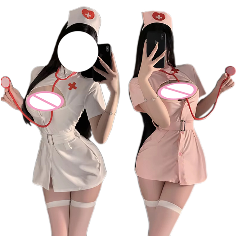 Medical Lab Uniform - Sexy Nurse Costume Uniform Cosplay Hollow