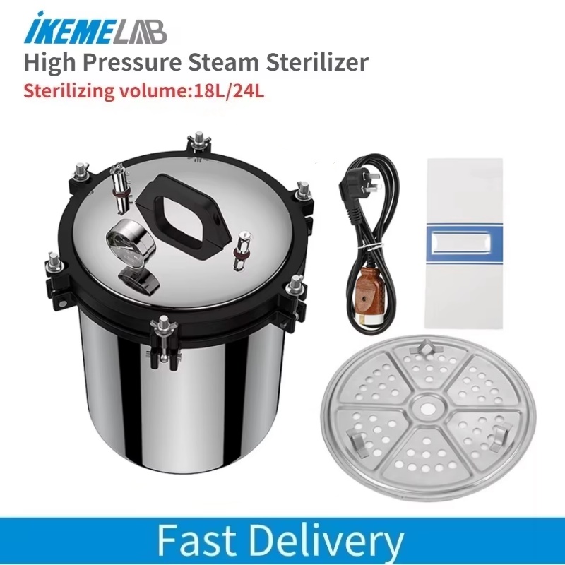 Medical Laboratory - IKEME 18/24L Portable Autoclave Machine Electric