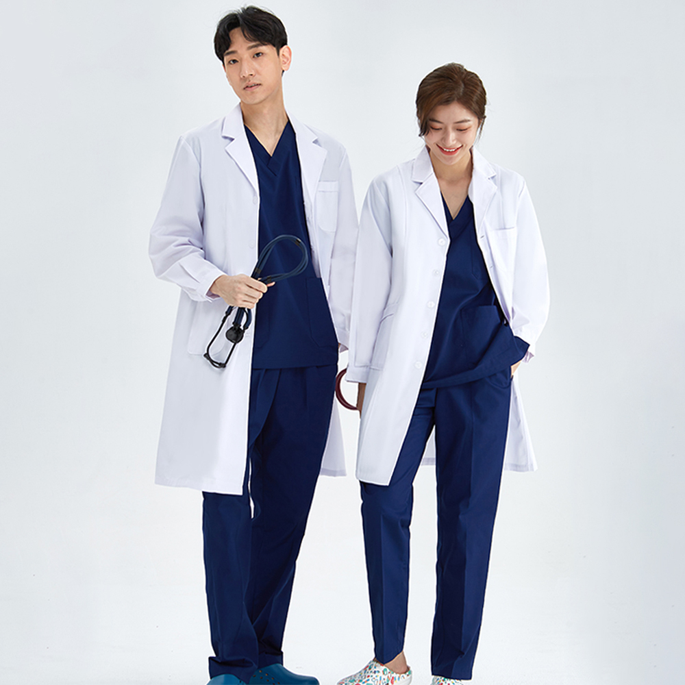 Medical Lab Uniform - Unisex White Coat Lab Coat Hospital