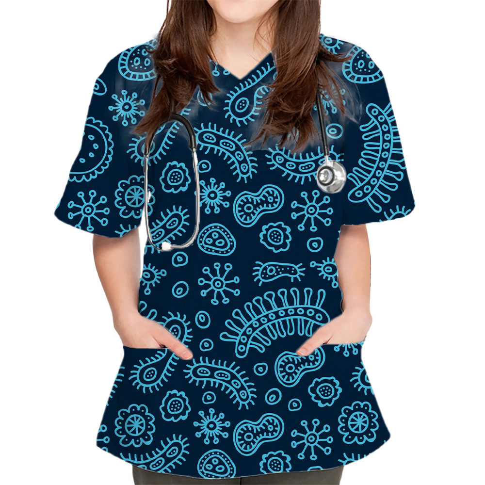 New Women Tops Bacteriogram Pr - Medical Lab Uniform review and price