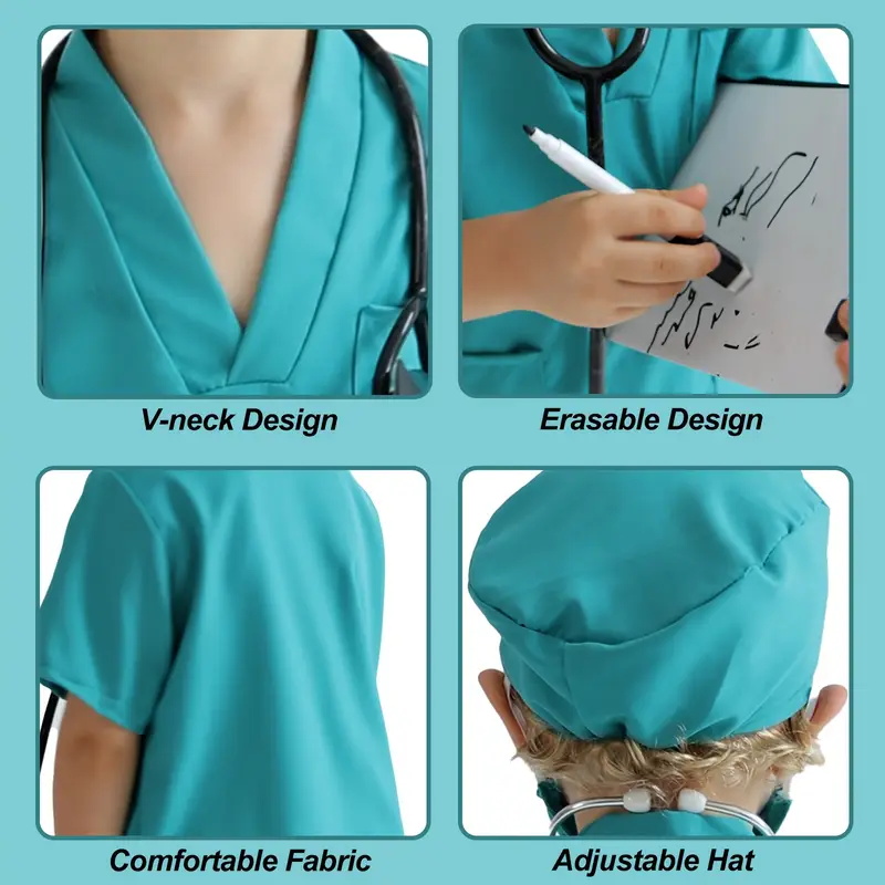 7PCS Kids Doctor Nurse Cosplay - Medical Lab Uniform review and price