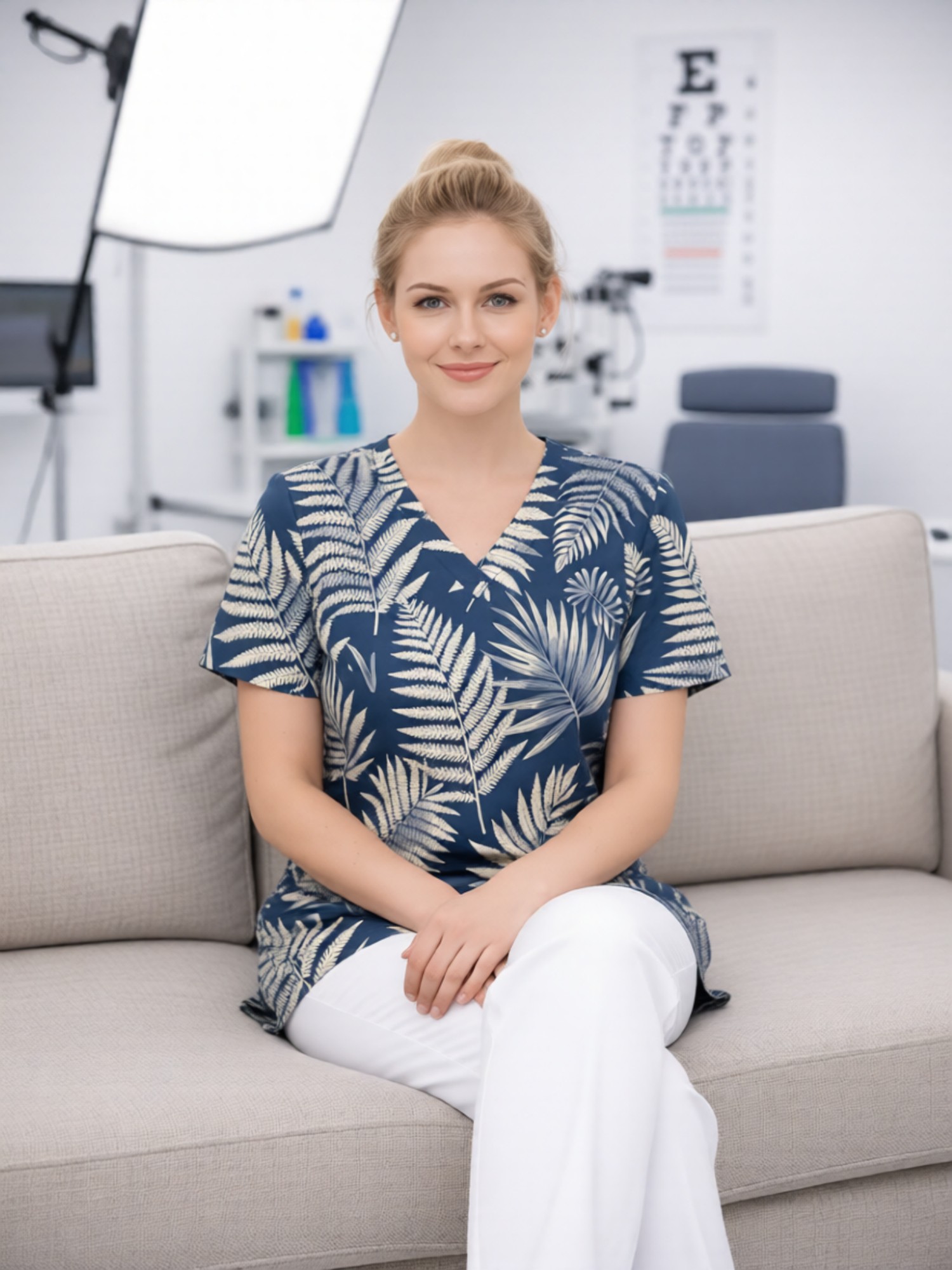 Womens Charming V Neck Scrub T - Medical Lab Uniform review and price