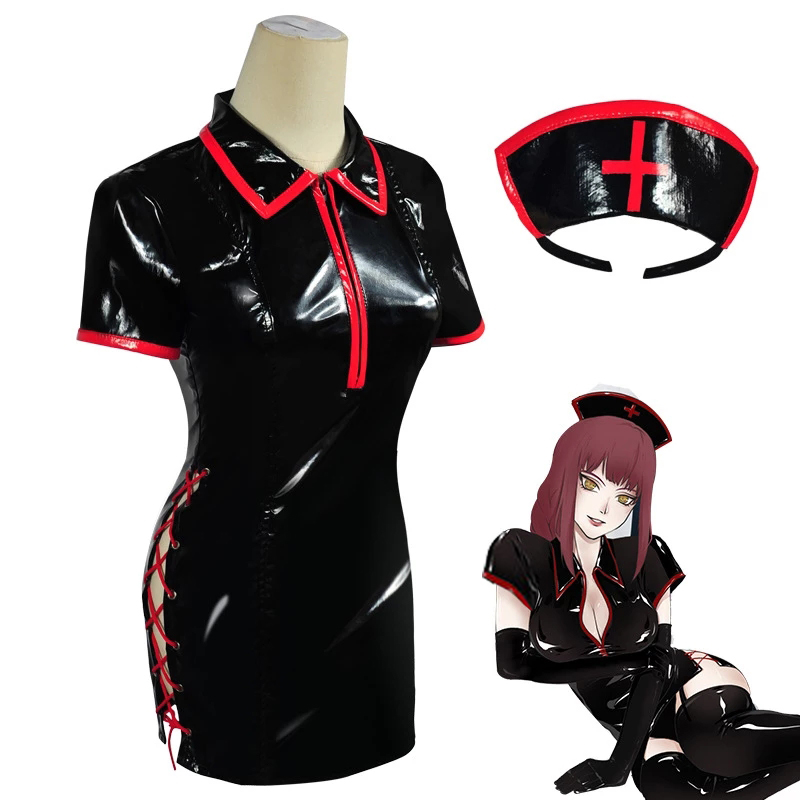 Anime Chainsaw Man Cosplay Cos - Medical Lab Uniform review and price