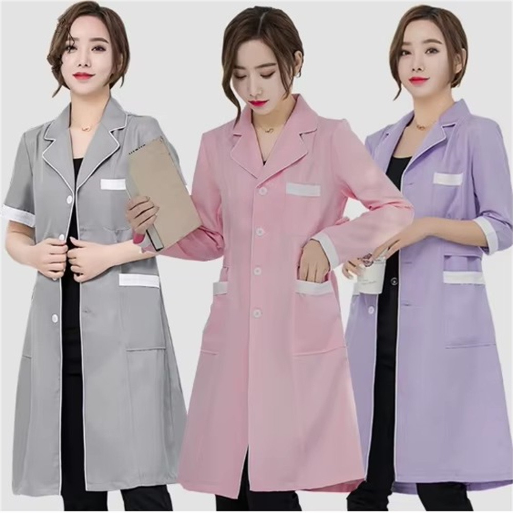 High grade gray solid color sl - Medical Lab Uniform review and price