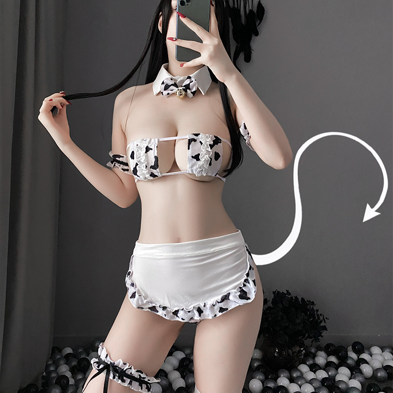 Sexy Strappy Hollow Out Cow Ma - Medical Lab Uniform review and price